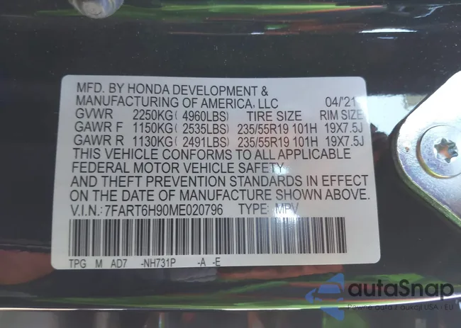 7FART6H90ME020796: 40691356