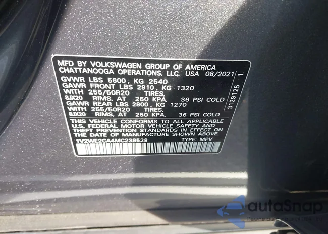 1V2WE2CA4MC238528: 40691674