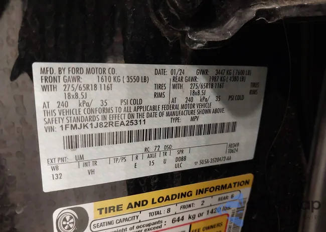 1FMJK1J82REA25311: 40693634