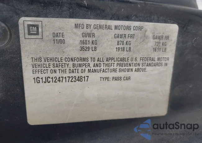 1G1JC124717234817: 40694399