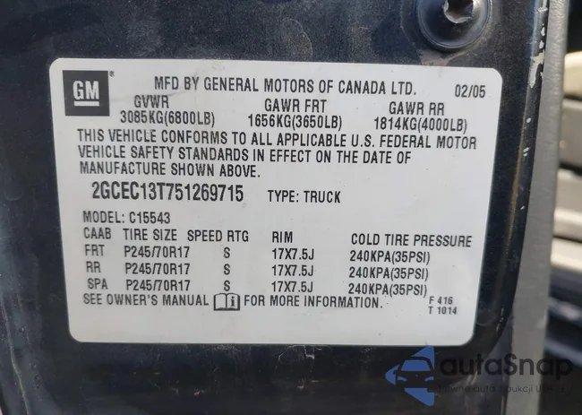 2GCEC13T751269715: 40693687