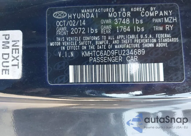 KMHTC6AD9FU234689: 40693991