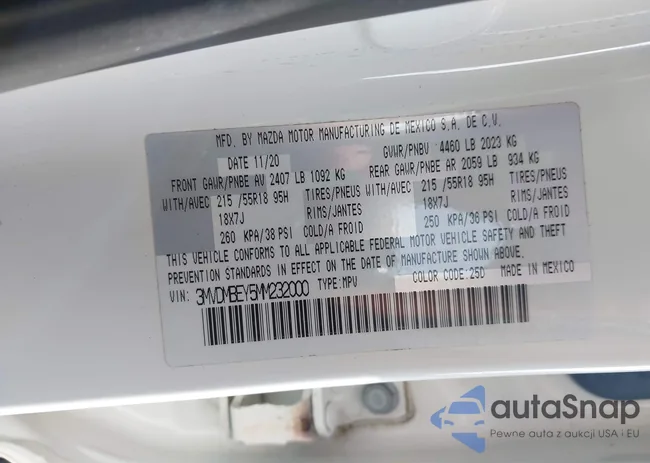 3MVDMBEY5MM232000: 40694013