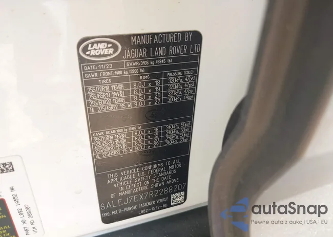 SALEJ7EX7R2288207: 40700129