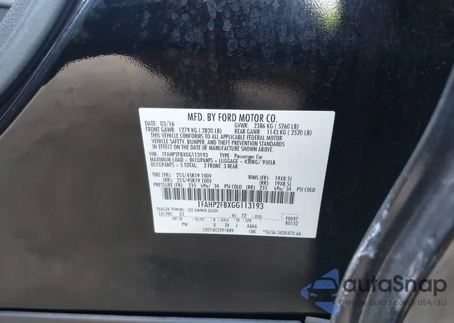 1FAHP2F8XGG113193: 40700521