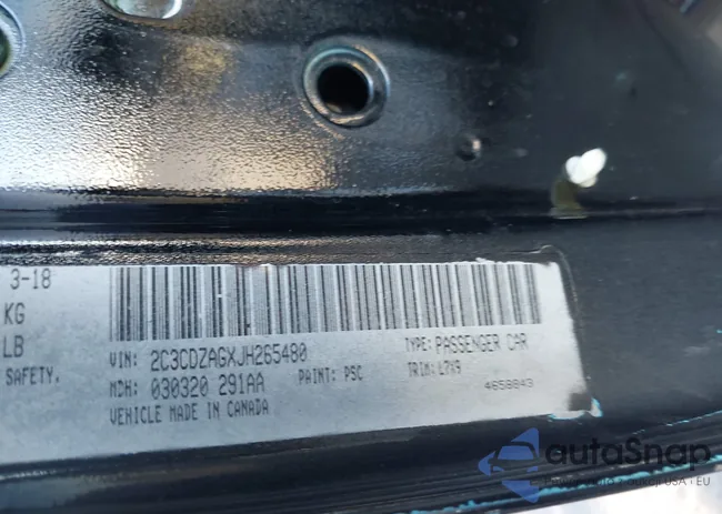 2C3CDZAGXJH265480: 40700637