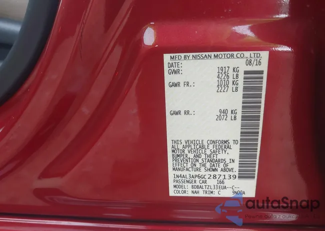 1N4AL3AP6GC287139: 40699745