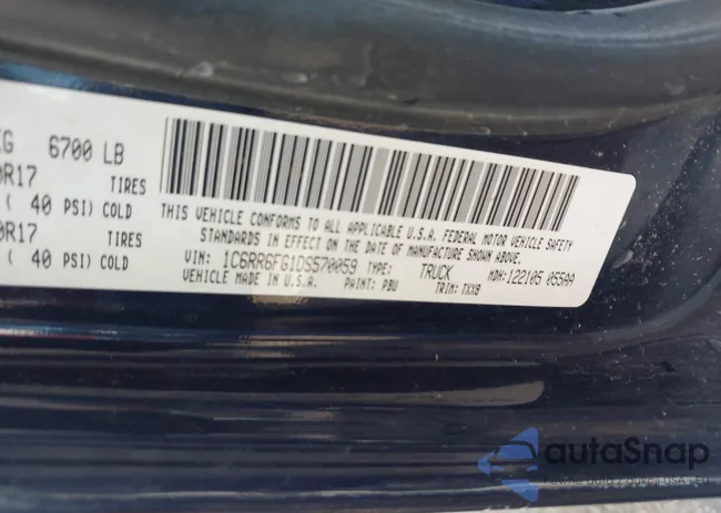 1C6RR6FG1DS570059: 40699770