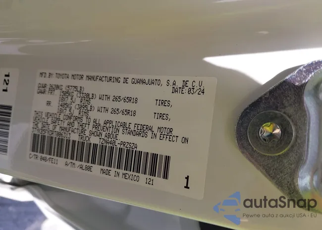 3TYKB5FN3RT006313: 40702321