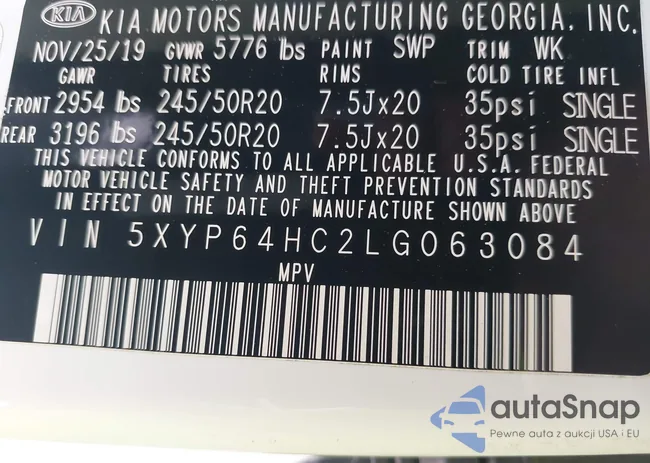 5XYP64HC2LG063084: 40703215