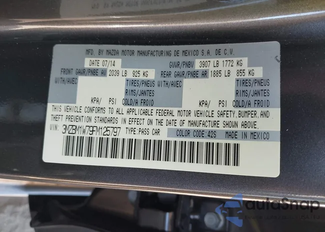 3MZBM1W79FM125797: 40702768