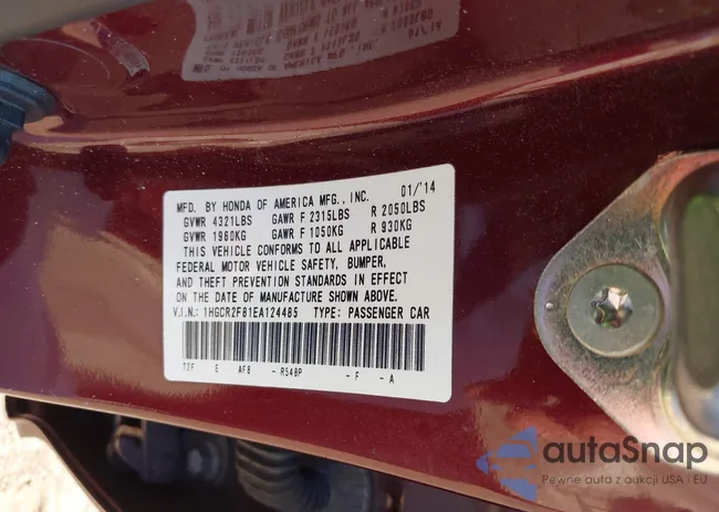 1HGCR2F81EA124485: 40704119