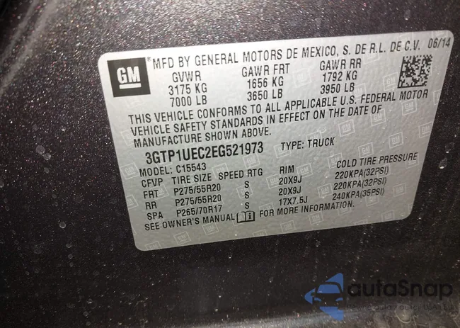 3GTP1UEC2EG521973: 40704243