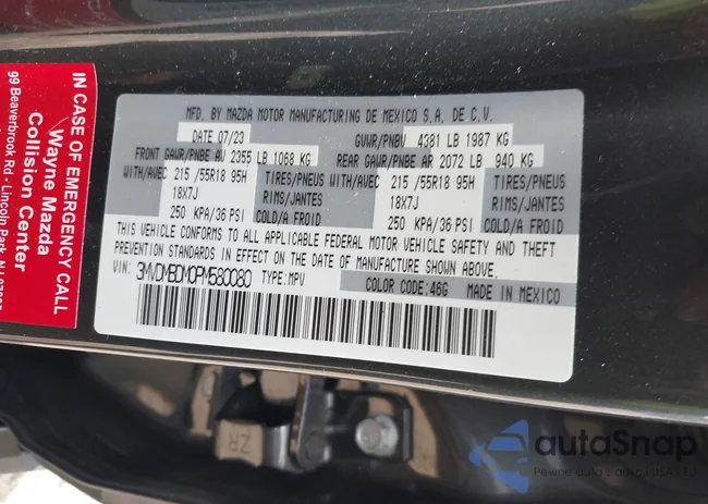 3MVDMBDM0PM580080: 40706486