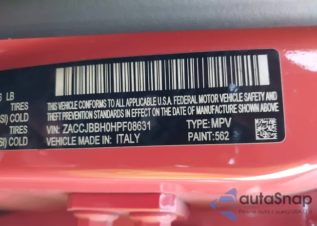 ZACCJBBH0HPF08631: 40706569