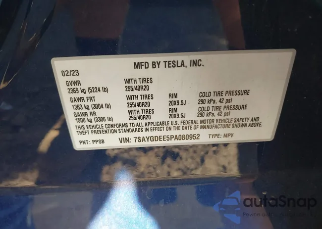 7SAYGDEE5PA080952: 40706805