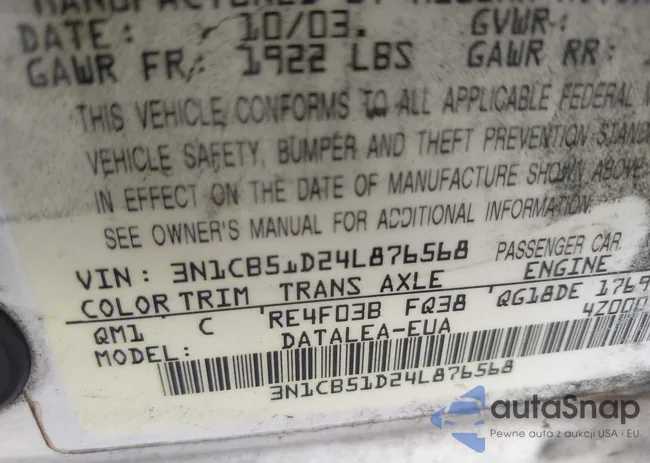 3N1CB51D24L876568: 40709189