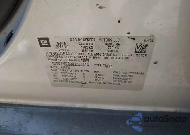 1GTV2MEC8GZ366014: 40713079