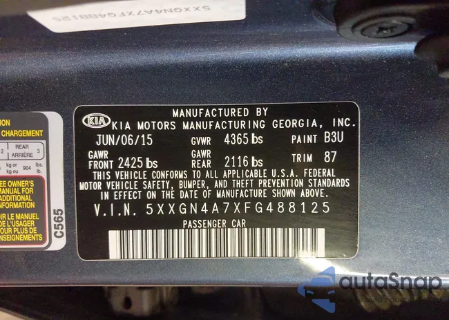 5XXGN4A7XFG488125: 40716342