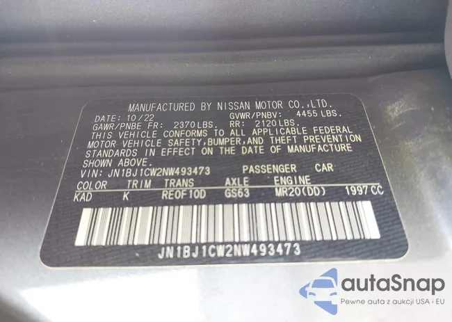 JN1BJ1CW2NW493473: 40719927