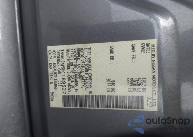 1N4AL3AP5HC189527: 40724347