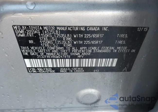 2T3ZFREV8GW247819: 40724609