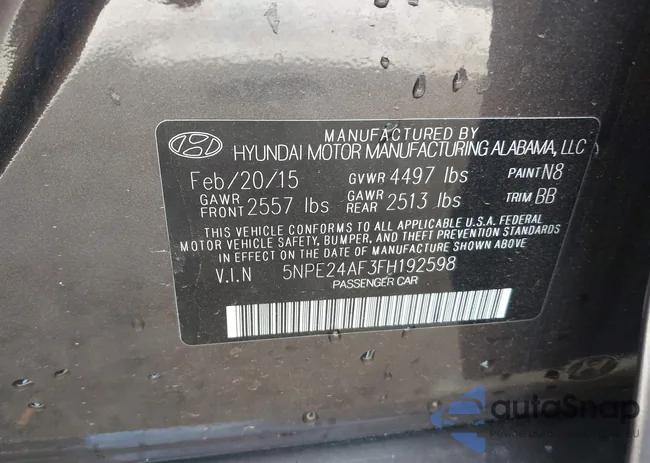 5NPE24AF3FH192598: 40729728