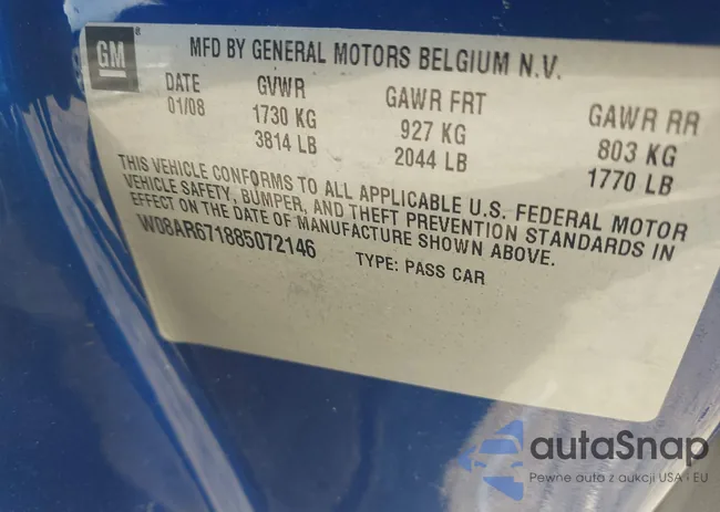 W08AR671885072146: 40731345