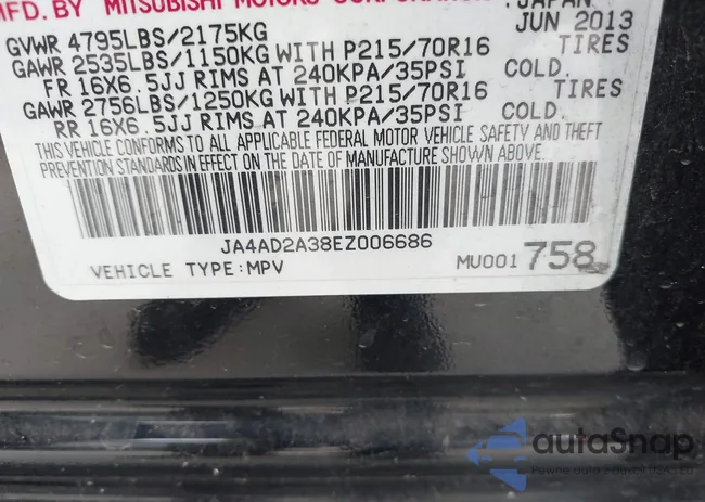 JA4AD2A38EZ006686: 40731841