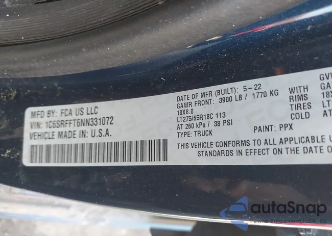 1C6SRFFT6NN331072: 40734856