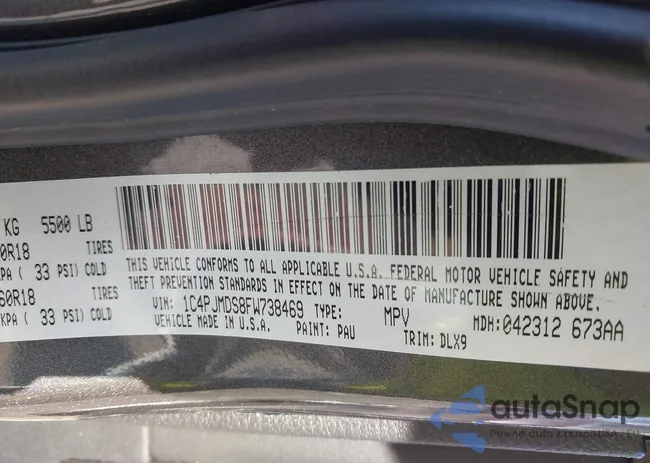 1C4PJMDS8FW738469: 40739827