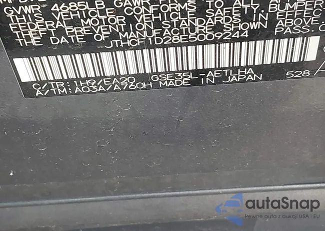 JTHCF1D28E5009244: 40741783