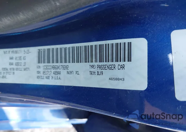 1C3CCCAB6GN179202: 40747369