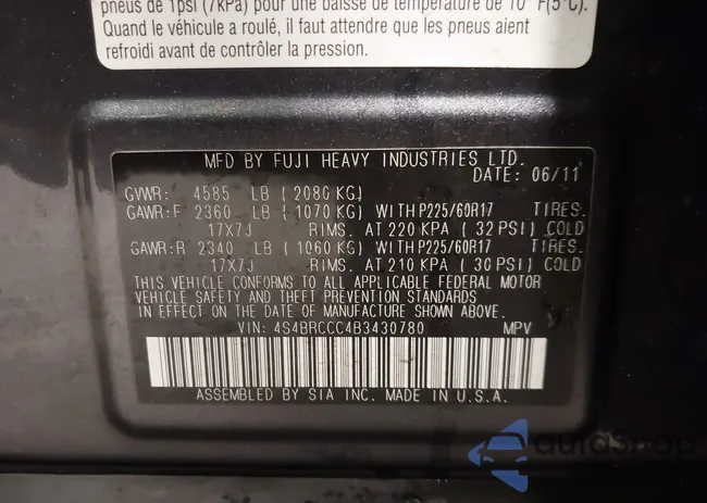 4S4BRCCC4B3430780: 40748124