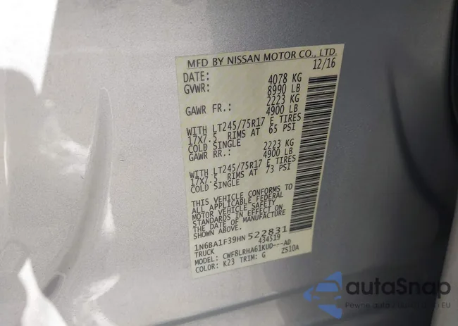 1N6BA1F39HN522831: 40748157