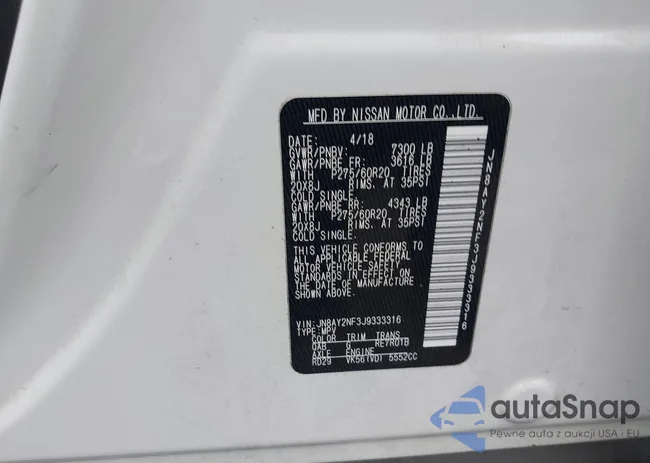 JN8AY2NF3J9333316: 40748819