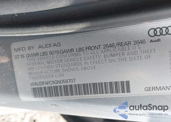 WAUDFAFC9GN058707: 40751273