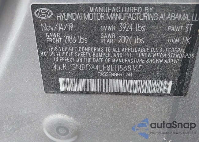 5NPD84LF8LH568165: 40754785