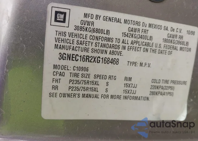 3GNEC16R2XG168468: 40757443