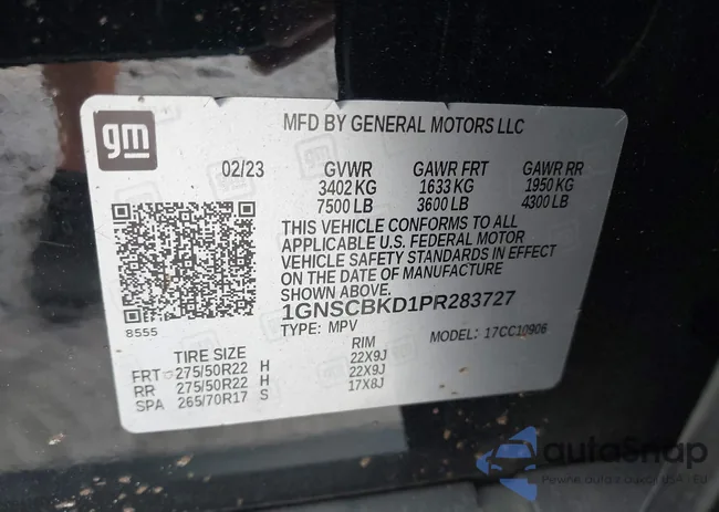 1GNSCBKD1PR283727: 40763141