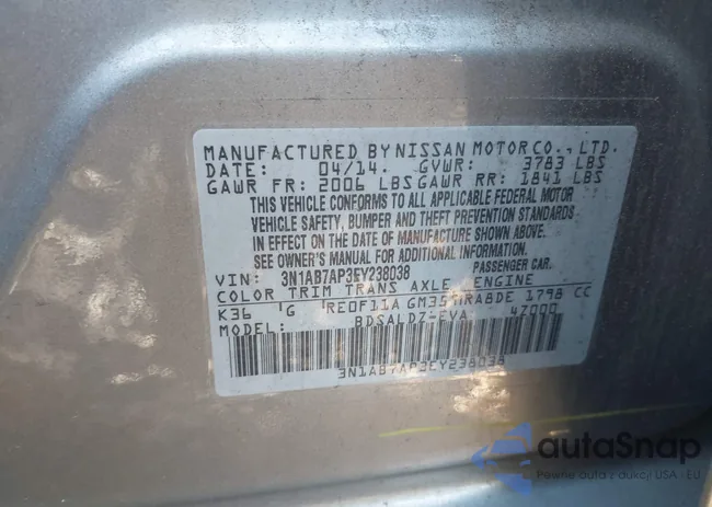 3N1AB7AP3EY238038: 40764286