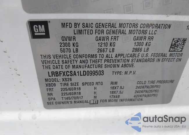 LRBFXCSA1LD099503: 40765397