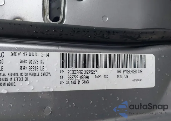 2C3CCAAG1EH249257: 40773972