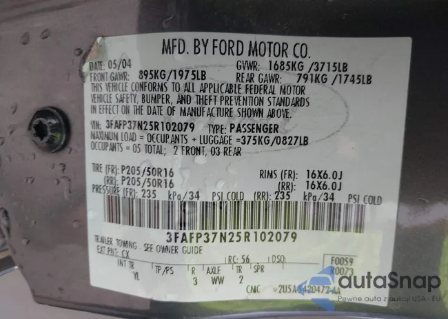 3FAFP37N25R102079: 40779692