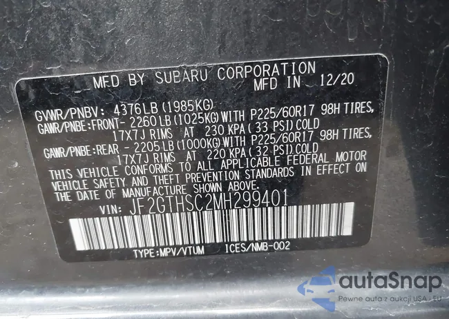 JF2GTHSC2MH299401: 40781869