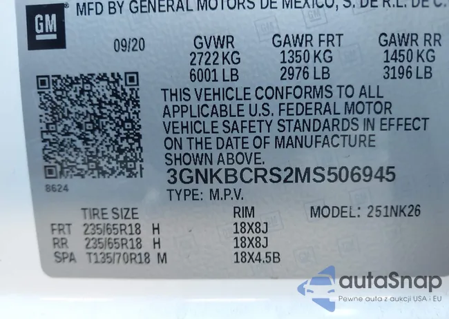 3GNKBCRS2MS506945: 40783401