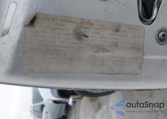 1GCHK34N1RE211079: 40792668