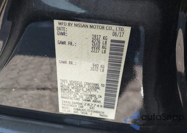 1N4AL3AP6HC282749: 40794890