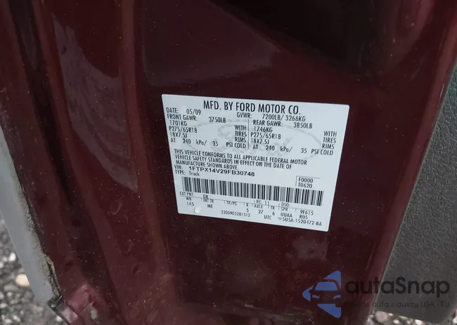 1FTPX14V29FB30748: 40794926