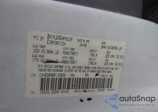 1D4HB38N86F129630: 40794629